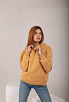 Худі UNISEX (для жінок і чоловіків). гірчичний колір, фото 2