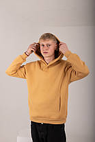 Худі UNISEX (для жінок і чоловіків). гірчичний колір, фото 3