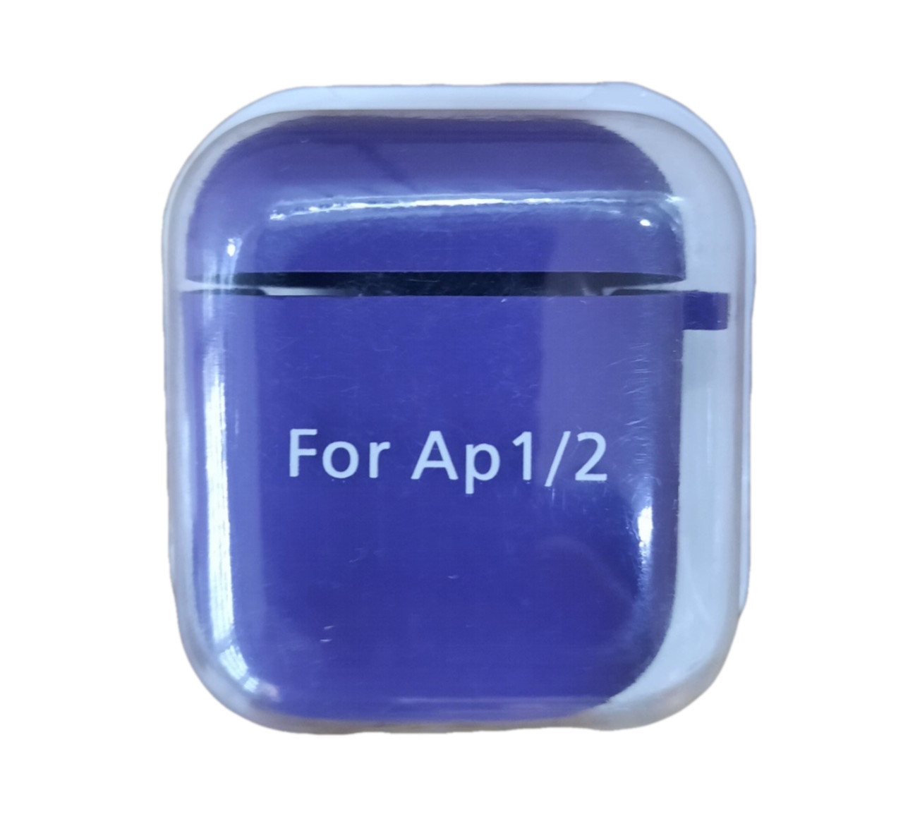 Чохол для AirPods 1/2 Silicone case Microfiber (з мікрофіброю) blue