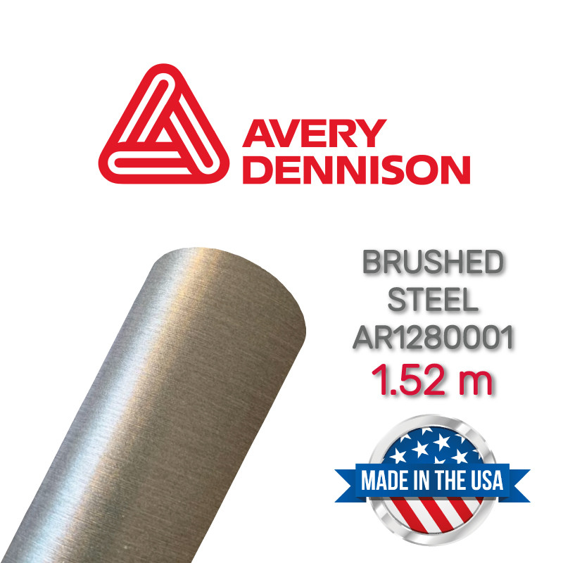 Плівка під метал Avery Brushed Steel, фото 1