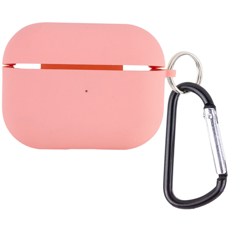 Чохол для AirPods Pro Silicone case Microfiber (з мікрофіброю) pink