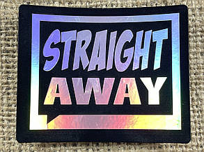 Нашивка Straight Away голограма 75х60 мм, фото 1