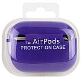 Чохол для AirPods Pro Silicone case Microfiber (з мікрофіброю) violet, фото 6