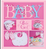 Альбом EVG 20sheet Baby collage Pink w/box TZP166