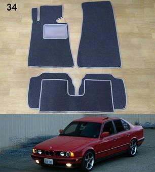 Ворсові килимки на BMW 5 E34 '88-96, фото 1