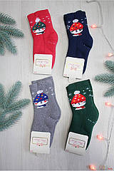 ОПТОМ Шкарпетки махрові "Кіт у шапці" для дівчинки (16/3-4 роки) Pier Lone 2125000762067