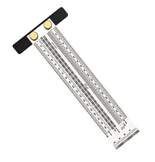 Будівельна лінійка для розмітки металева 300 мм, фото 1