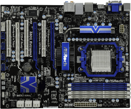 Мат. плата ASRock 880G Extreme3 SocketAM3+ SATA3.0 USB3.0 4xDDR3, фото 3