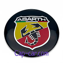 Наклейки 56мм для дисков с эмблемой Abarth. (Фиат) Цена указана за комплект из 4-х штук