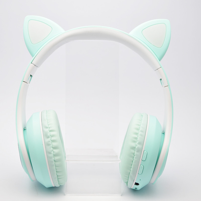 Навушники Bluetooth з котячими вушками TUCCI P39 Blue