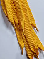 Шнурки плоский чехол поліестер 15мм жовтий 1,25м