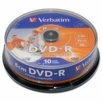 Диски verbatim DVD-R 8 cm 1.4 gb 30 min, для відеокамер