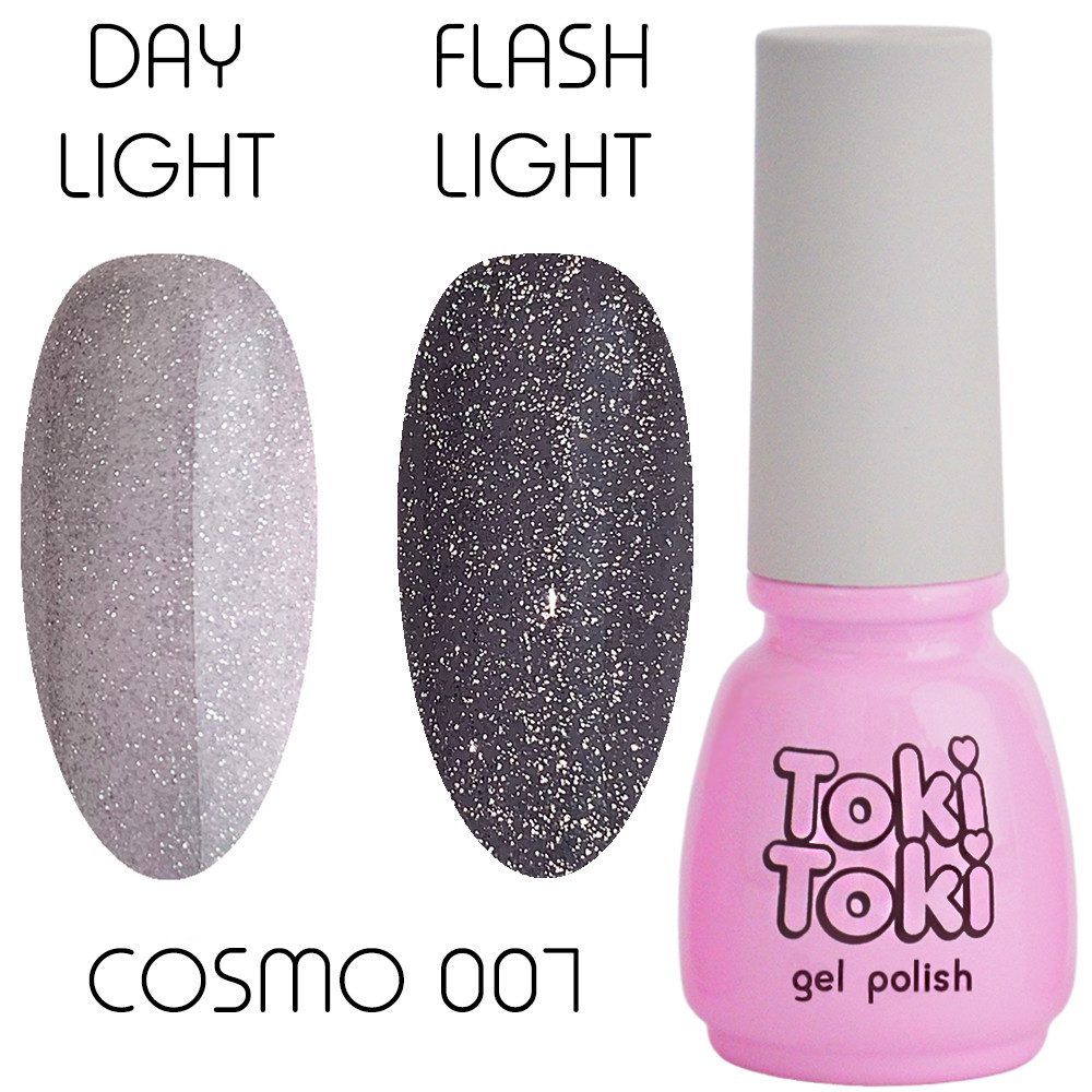 Гель-лак світловідбиваючий для нігтів Toki Toki Cosmo №007 5 мл