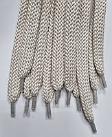 Шнурки плоский чехол поліестер 15мм бежевий 1,25м