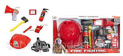 Дитячий набір пожежного (пожежника): вогнегасник, каска
