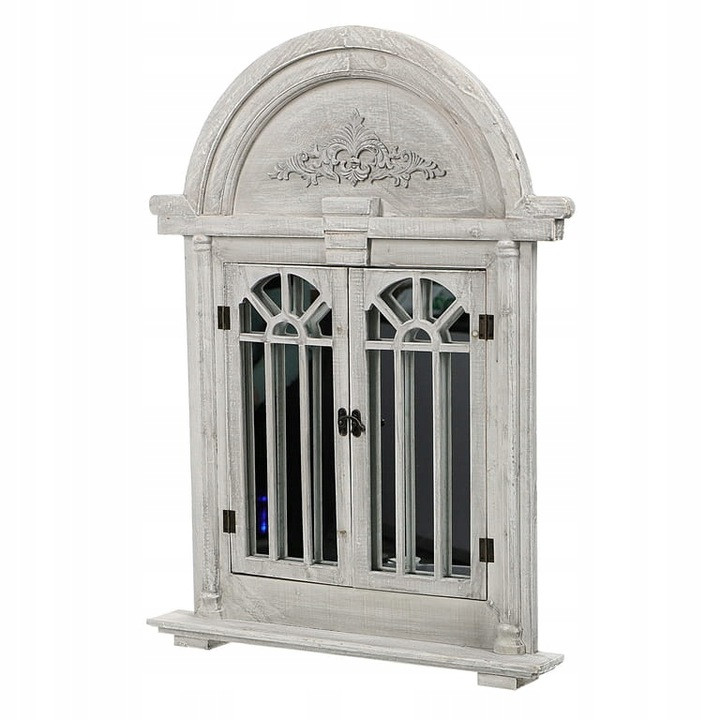 Дзеркало в ретростилі 63x47 зі віконницями Сіре MSL1089G, фото 1