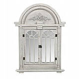 Дзеркало в ретростилі 63x47 зі віконницями Сіре MSL1089G, фото 5