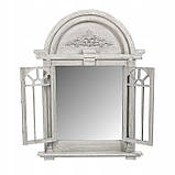 Дзеркало в ретростилі 63x47 зі віконницями Сіре MSL1089G, фото 3