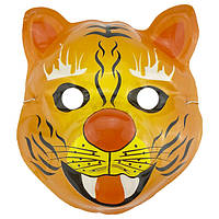 Маска детская карнавальная Тигр с клыками 12 шт