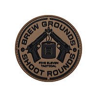 Нашивка 5.11 Tactical Brew Grounds Patch Brown єдиний