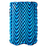 Спальний килимок подвійний (каремат) надувний Klymit Double V Blue 2020 Blue єдиний, фото 2