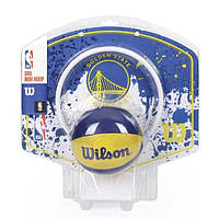 Мини-щит детский баскетбольный Wilson NBA Team Mini Hoop Golden State Warriors (WTBA1302GOL)