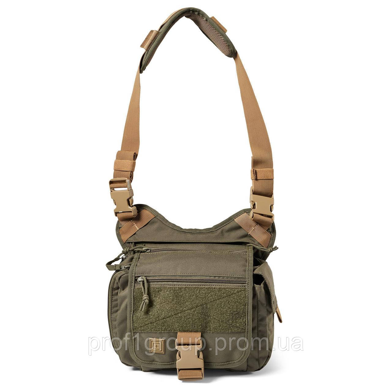 Сумка тактична для прихованого носіння зброї 5.11 Tactical Daily Deploy Push Pack RANGER GREEN єдиний