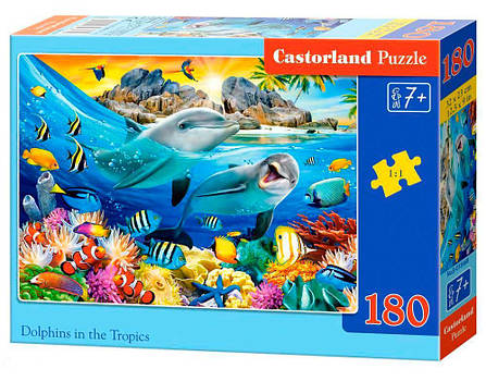 Пазли Дельфіни в тропіках на 180 елементів, фото 2