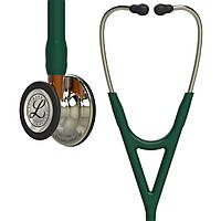 Стетоскоп Littmann Cardiology IV Темно-зеленый с колоколом шампань и оранжевым стеблем