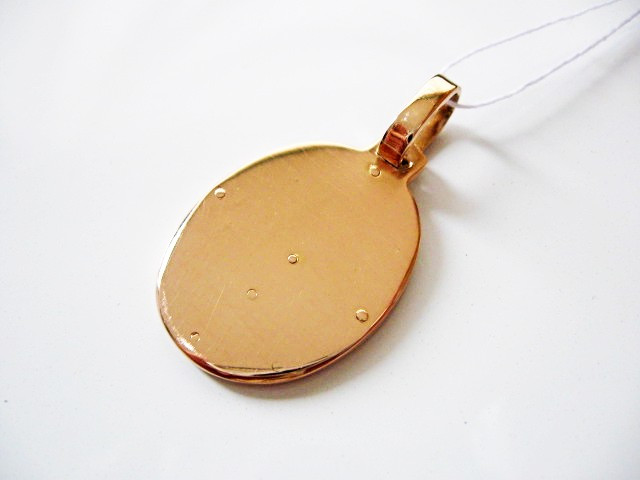 Золотая Ладанка с змалью 7.82 грамма Золото 585 пробы - фото 7 - id-p392133214