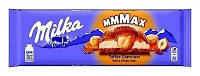 Шоколад молочный с цельным орехом фундук и карамельной нугой Milka Toffee, 300г