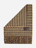 Теплий чоловічий шарф у карту класичний стильний Conquista brown and beige, фото 2