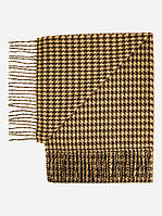 Теплий чоловічий шарф у карту класичний стильний Conquista brown and beige