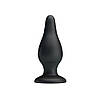 Велика чорна силіконова анальна пробка Sturdy Anal Plug, фото 2