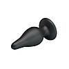 Велика чорна силіконова анальна пробка Sturdy Anal Plug, фото 5