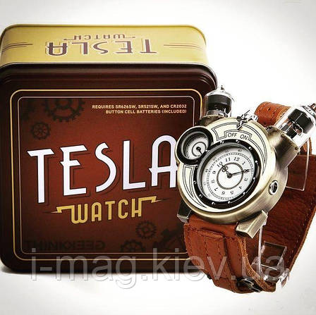 Годинник лампові Tesla стімпанк, фото 2