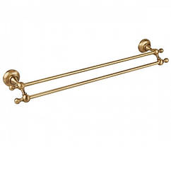 Тримач для рушників подвійний бронзовий 56 см Bugnatese F21 Італія