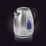 Чайник електричний електрочайник Adler AD 1223 1.7 л Silver (SH111538), фото 6