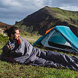 Спальний мішок (3-11 З) Bestway Pavillo 68103 спальник-кокон Hiberhide5 230х80х60 см Сірий (SH112256), фото 6