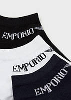 Носки Emporio Armani Набор из трех пар с жаккардовым логотипом (все размеры)