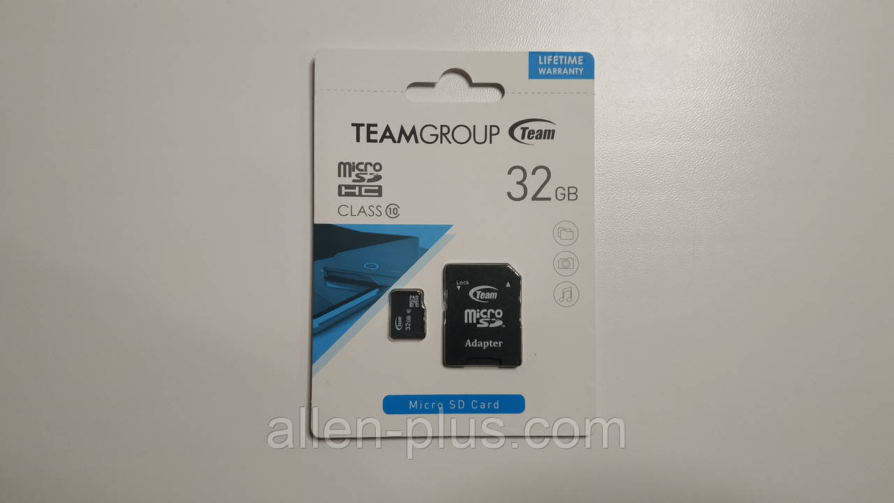Карта пам'яті TeamGroup microSDHC Class 10, 32GB