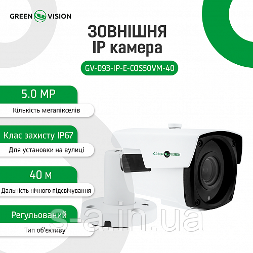 Зовнішня IP WiFi камера 4 в 1 GreenVision GV-119-IP-GM-DOG20-12 2MP
