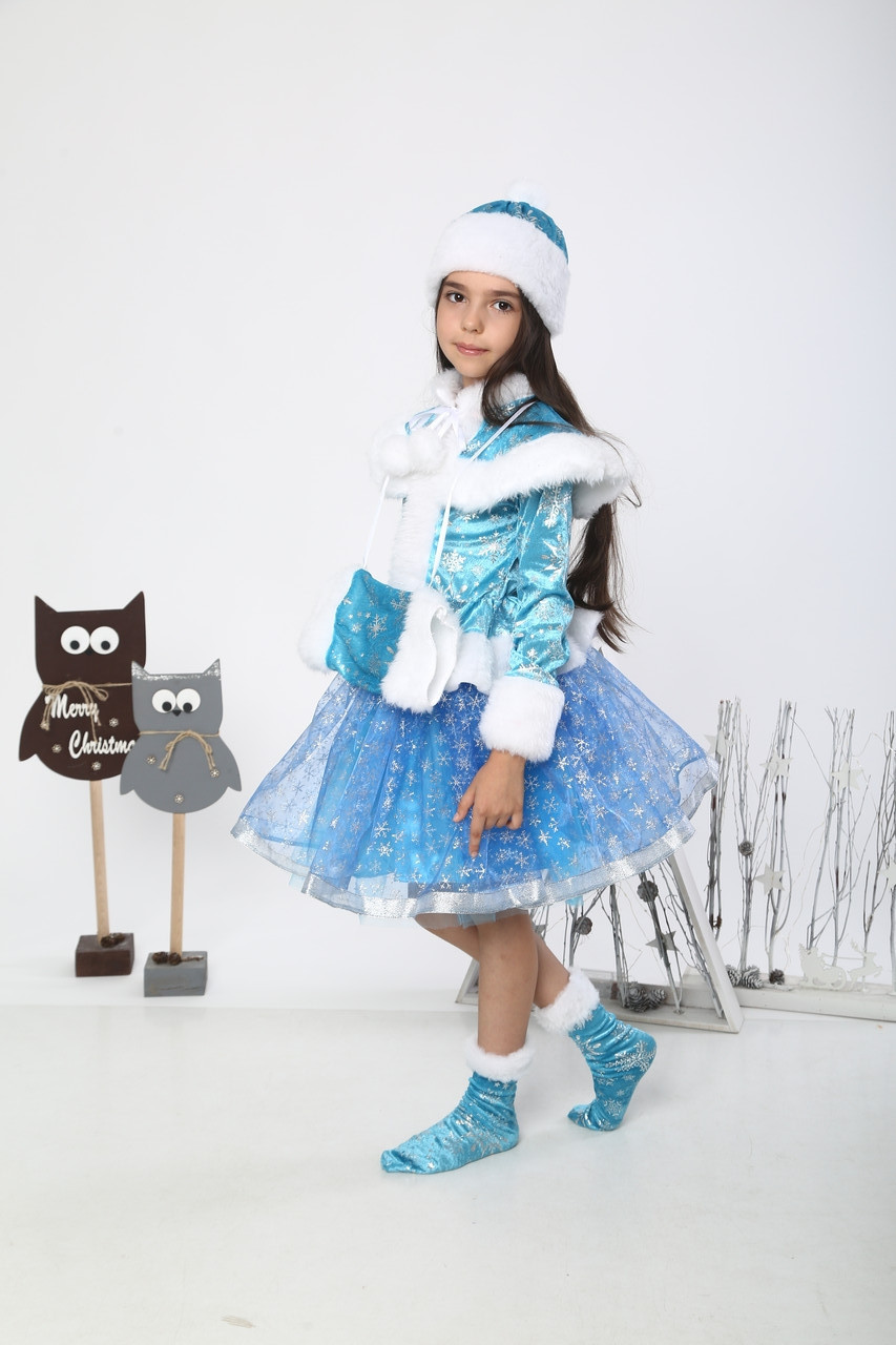 Новорічний дитячий костюм "Снігурочка"