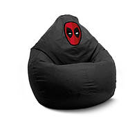Крісло мішок груша "Deadpool mask. Black"