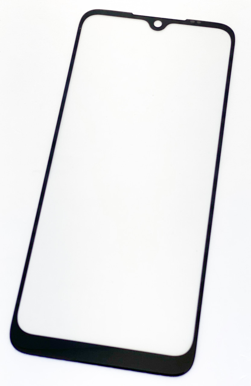 Скло дисплея для Xiaomi Redmi Note 8T, чорне, оригінал (Китай), з олеофобним покриттям