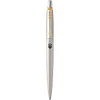 Ручка Parker Jotter Stainless Steel GT BP кулькова з позолотою Тризуб