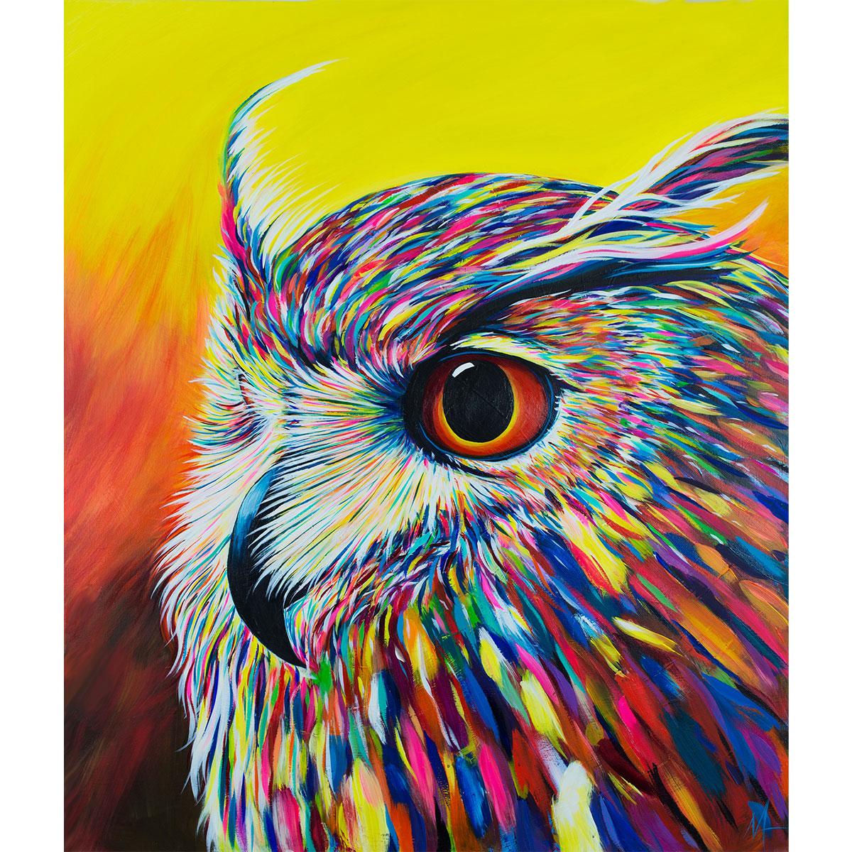 Алмазна мозаїка SANTI "Барвиста сова", 30*40см