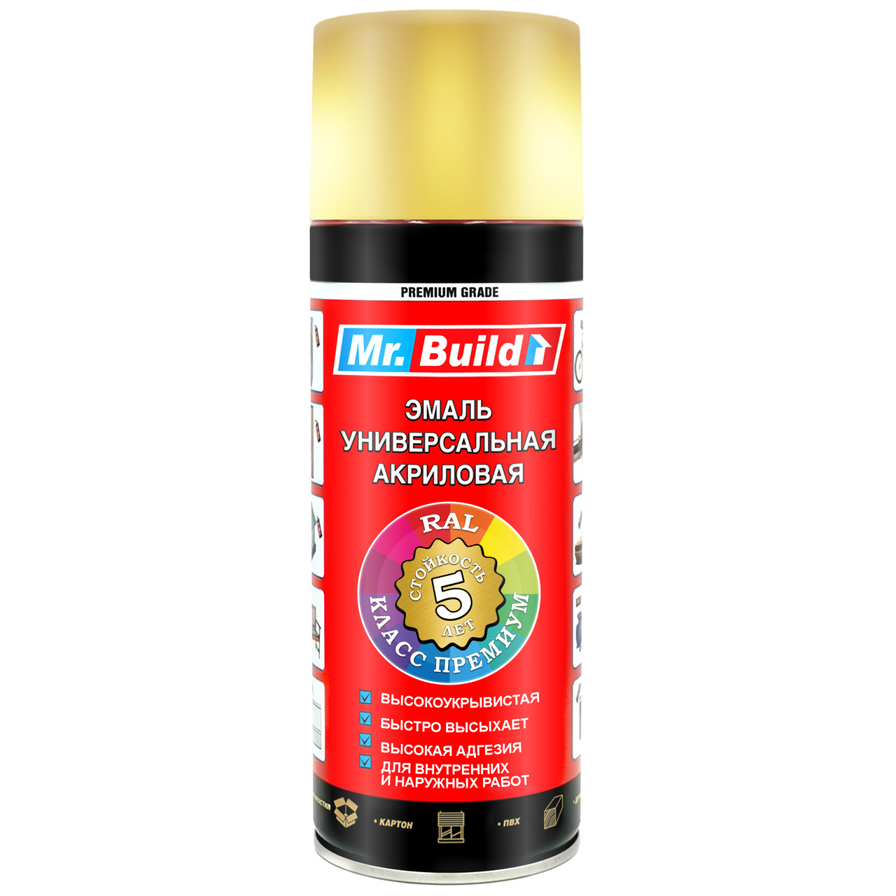 Емаль 1036 Золото універсальна аерозоль 400 мл Mr.Build