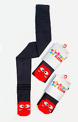 Колготи демісезонні для хлопчика, Здивований монстр, Star Kids (розмір 104-110)