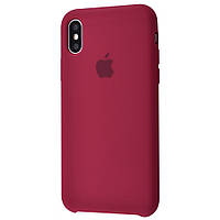 Чехол Silicone Case для iPhone Xs Max Rose Red (силиконовый чехол rose red силикон кейс на айфон Хс Макс)